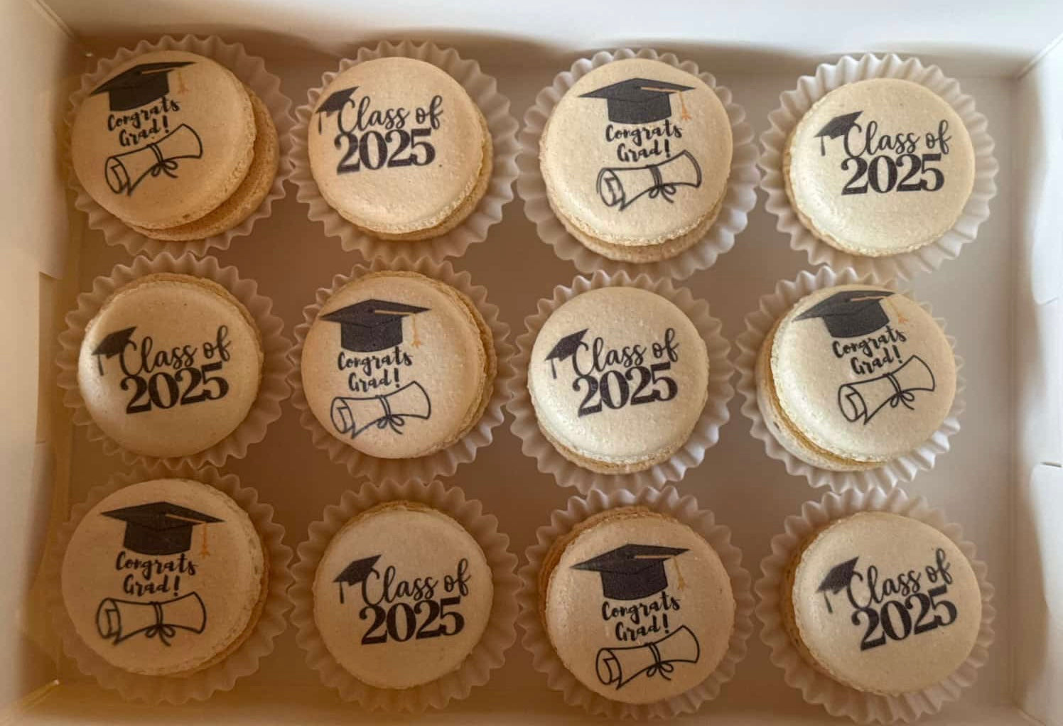 Edible Printed Macarons Dozen