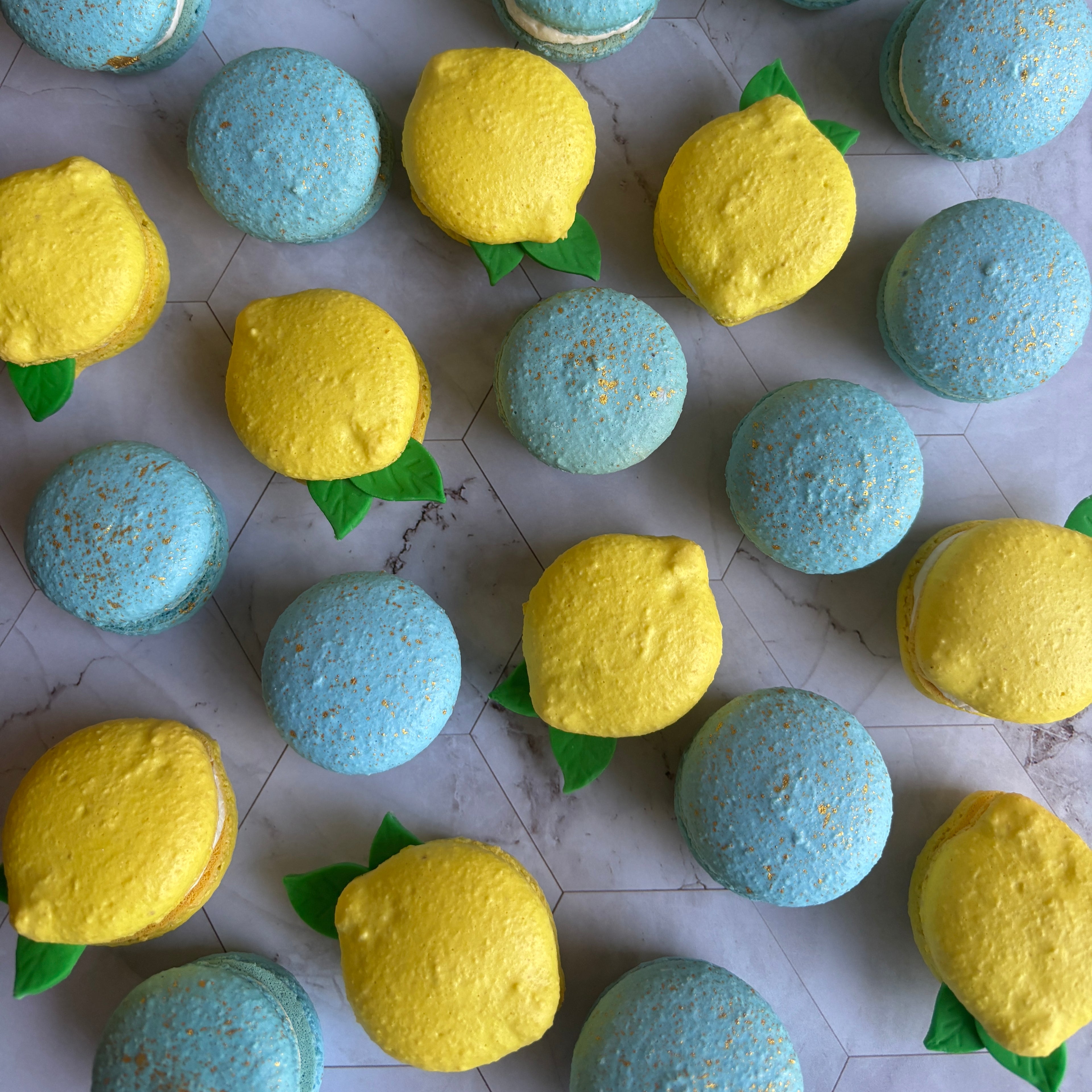 Lemon Shaped Macarons Dozen