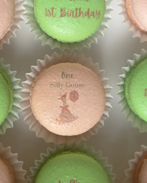 Edible Printed Macarons Dozen